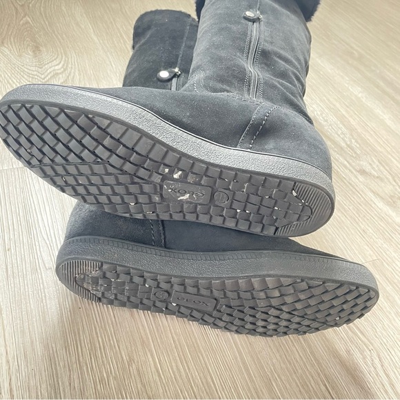 GEOX RESPIRA OVER THE KNEE TALL BLACK SUEDE BOOTS SIZE 9 - Picture 9 of 16